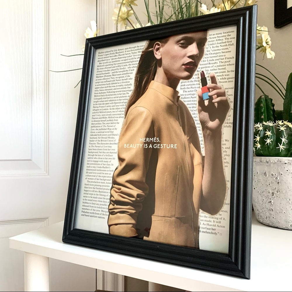 Hermès Collage Wall Art Beauty Is a‎ Gesture Fashion Print Chic Decor